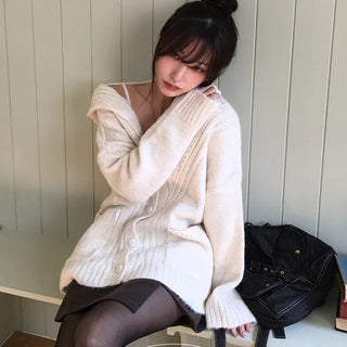 Beats Soft Button Hooded Knit Cardigan