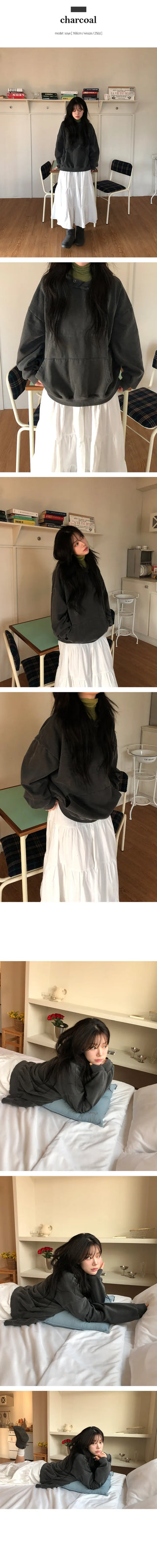 Pipon Fleece Vintage Pigment Hoodie