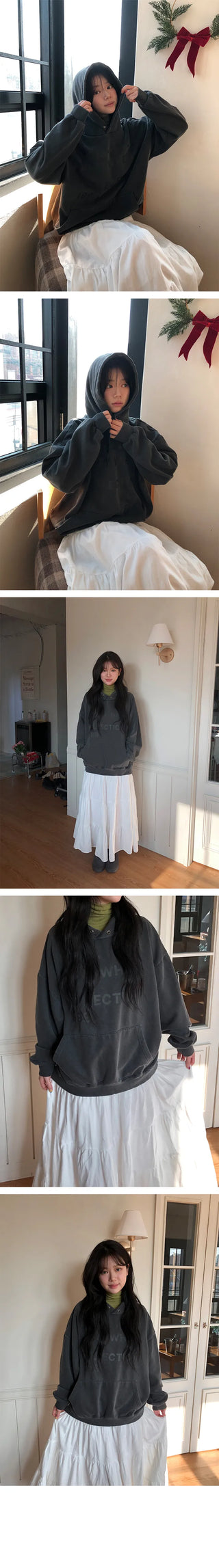 Pipon Fleece Vintage Pigment Hoodie