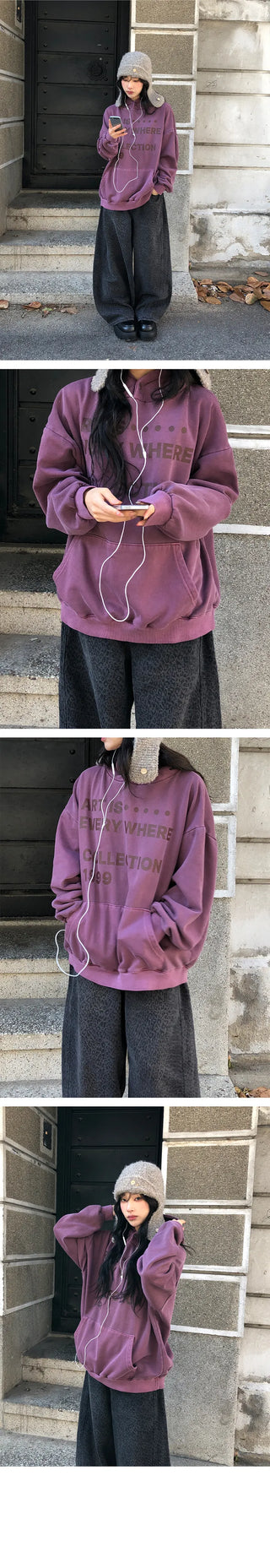 Pipon Fleece Vintage Pigment Hoodie