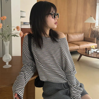 Marco Crop Loose Dangara Long Sleeve T Shirt