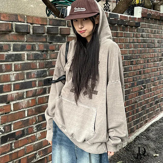 Pigment Dye Casual Hoodie