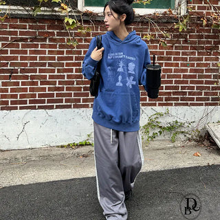 Pigment Dye Casual Hoodie