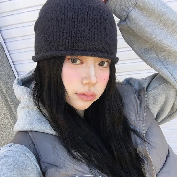 Hiko Shirring String Knit Beanie