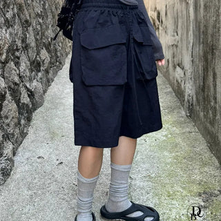 Diagonal Pocket Bermuda Pants