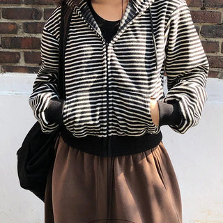 Nico Dangara Crop Fleece Hooded Zip up