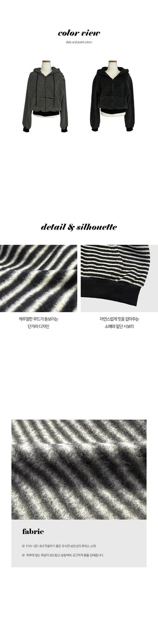 Nico Dangara Crop Fleece Hooded Zip up