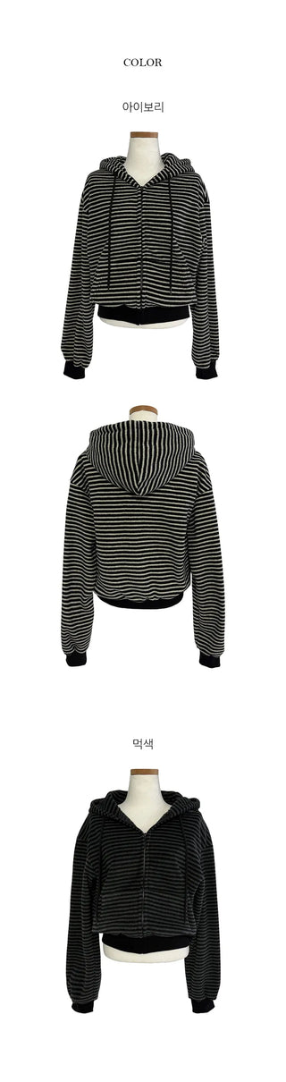 Nico Dangara Crop Fleece Hooded Zip up