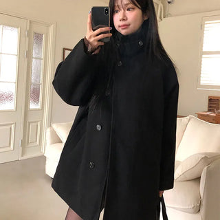 Paro High Turtleneck Quilted Midi Coat