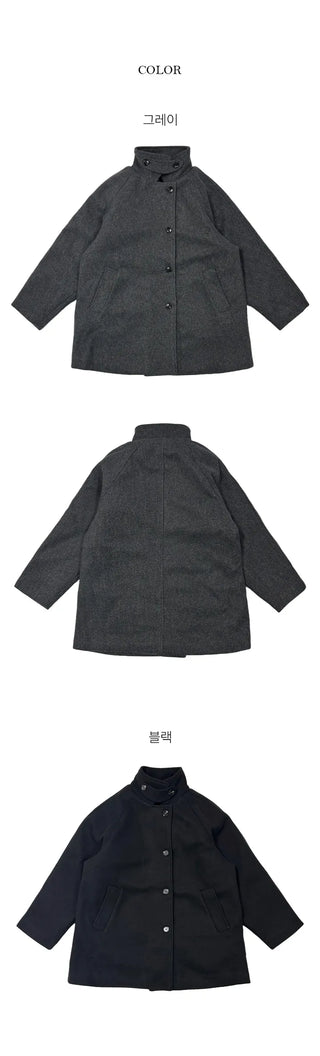 Paro High Turtleneck Quilted Midi Coat
