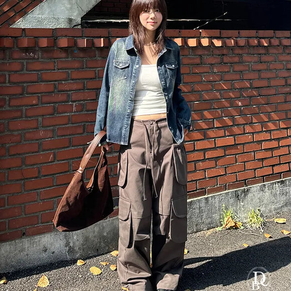 Four Way Pocket Wide Pants