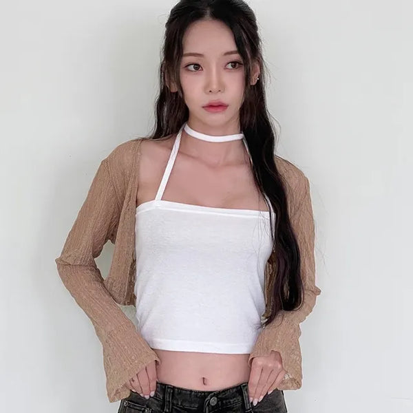 Rio Lace Crop Cardigan