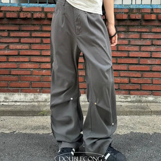 Diagonal rivet unique pants