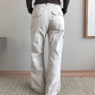 Danit Slim Cargo Bootcut Cotton Pants