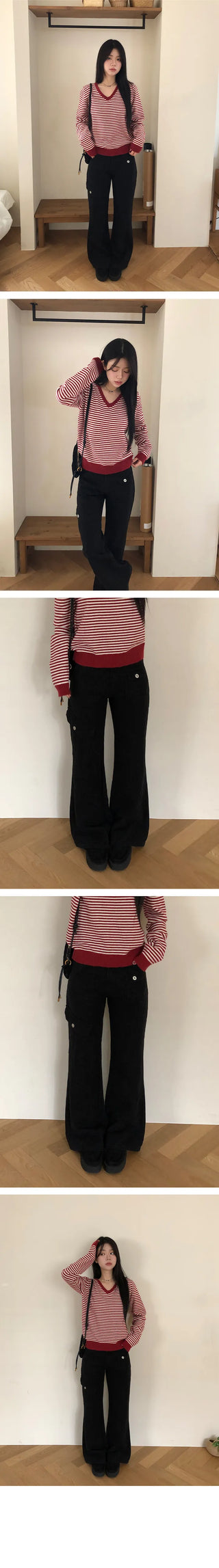 Danit Slim Cargo Bootcut Cotton Pants