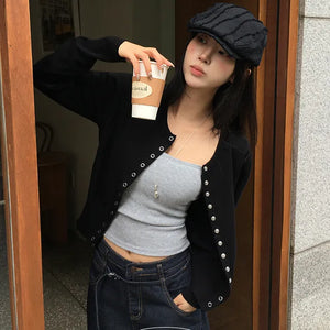 Victory Snap Knit Cardigan