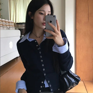 Victory Snap Knit Cardigan