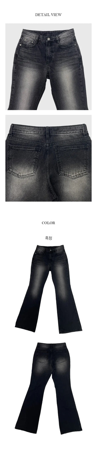 Shins Washed Bootcut Pants