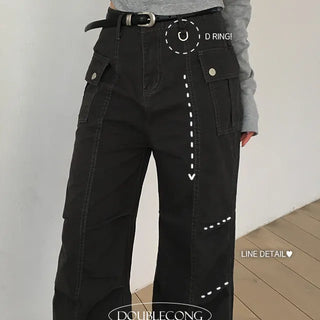 Open D Ring Line Pants