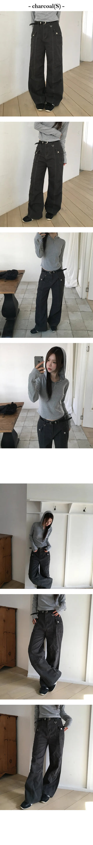 Open D Ring Line Pants