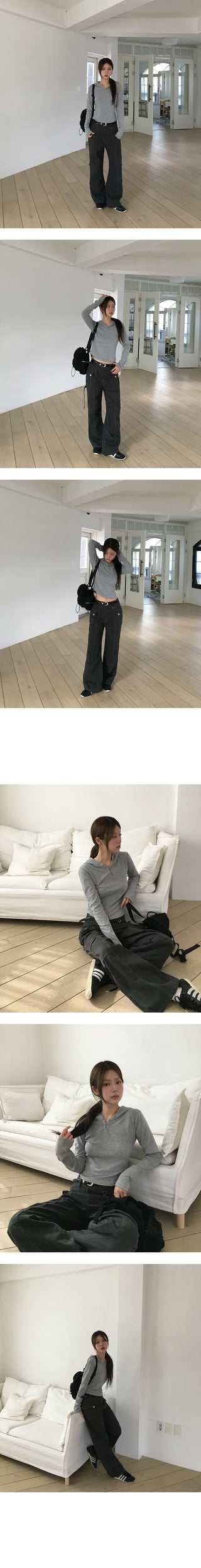 Open D Ring Line Pants