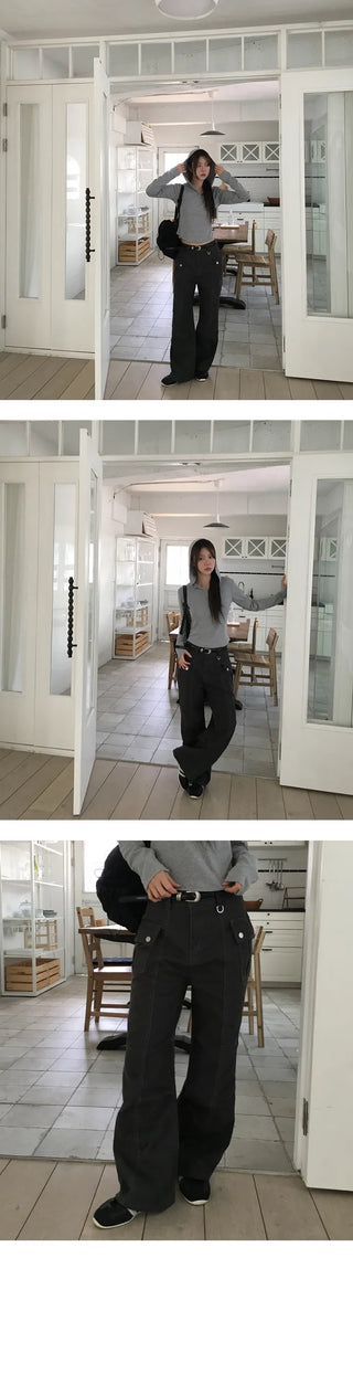 Open D Ring Line Pants