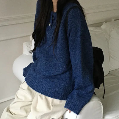 Royce Thick Button Round Knit