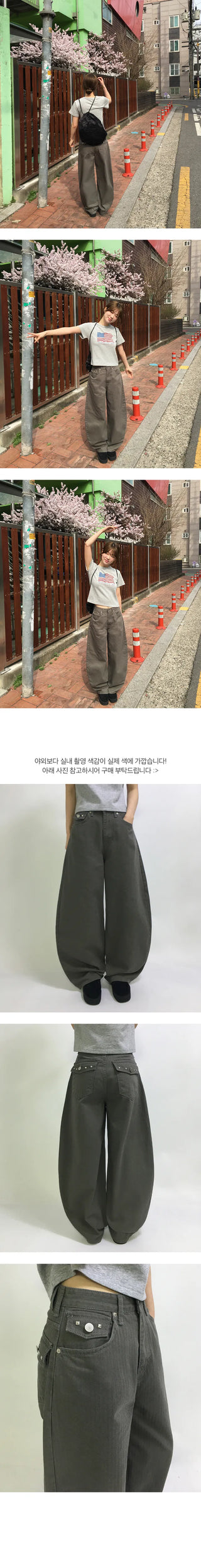 Katy Studded Wide Unique Pants