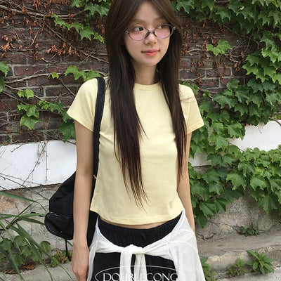 Forty Round Crop Short Sleeve T Shirt