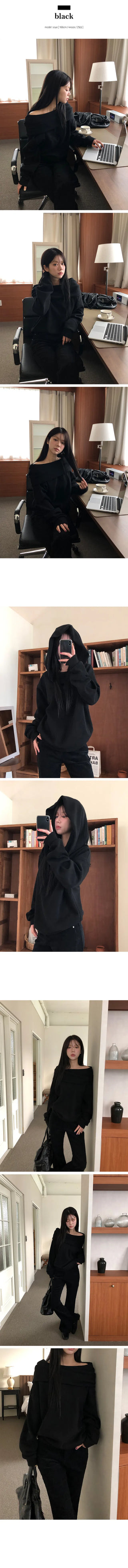 Tron Two Way Hooded Off Shoulder Man to Man