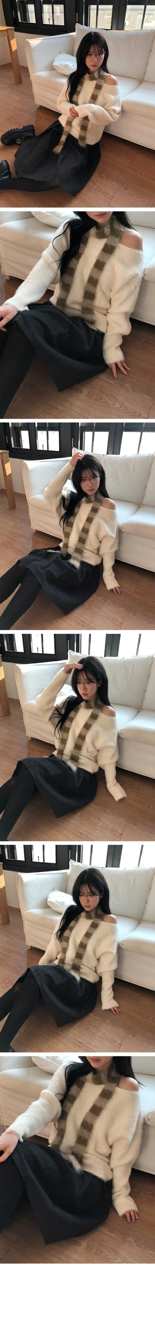 Ritz Angora Off Shoulder Knit