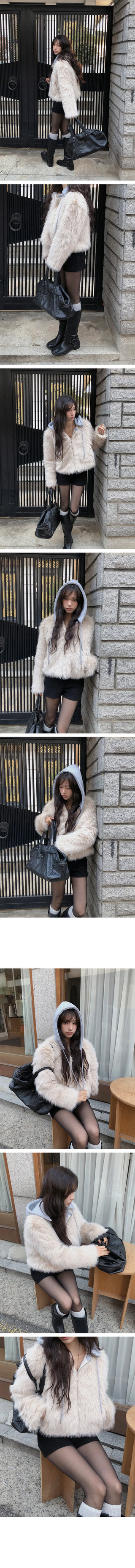 Hoots Fur Hooded Jacket