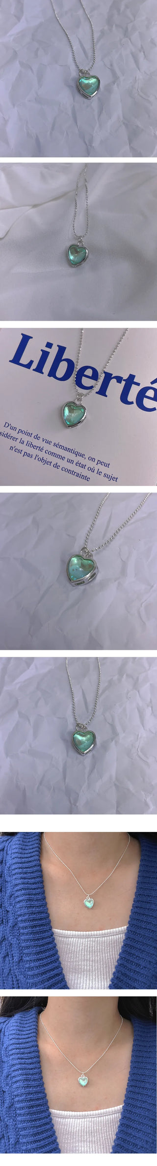 Opal Stone Melting Necklace