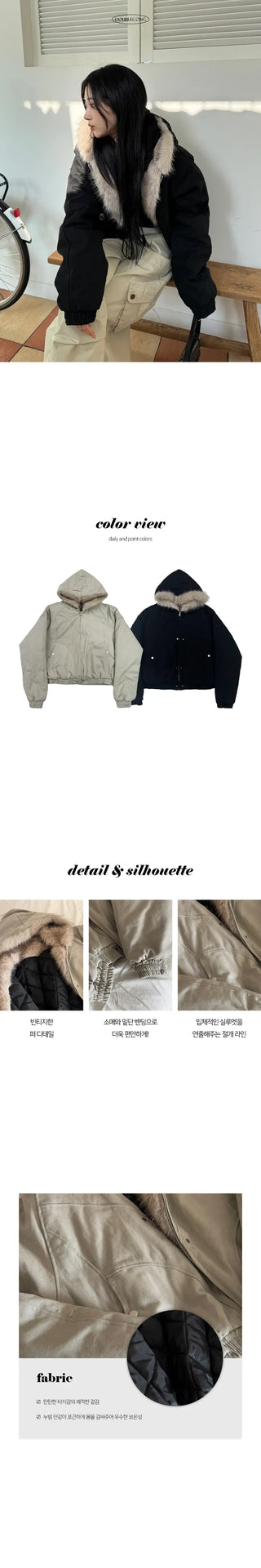 Beko lined fleece hooded jumper