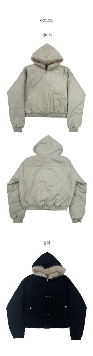 Beko lined fleece hooded jumper