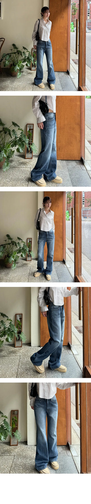 Mosaic Denim Washed Bootcut
