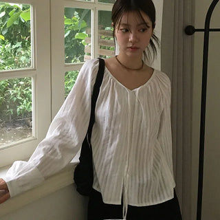 Weekly punching avant blouse
