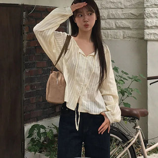 Weekly punching avant blouse