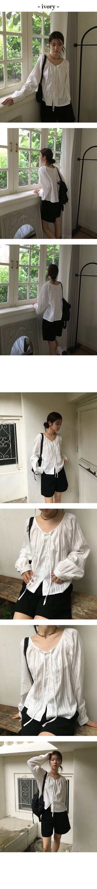 Weekly punching avant blouse