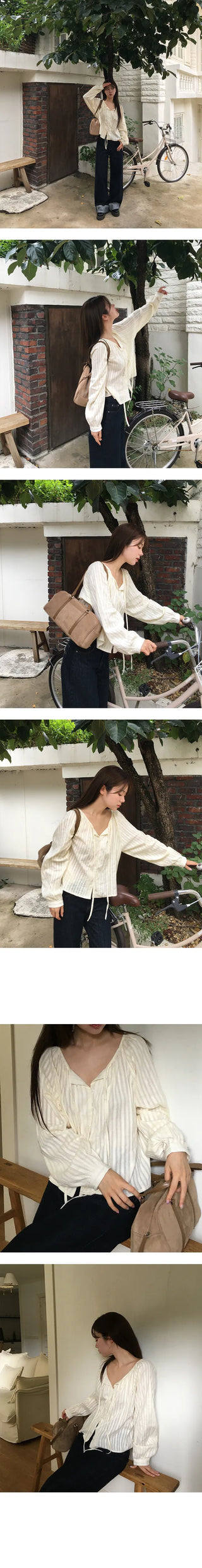 Weekly punching avant blouse