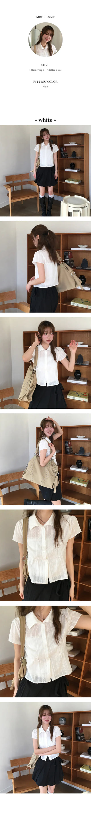 Mining Short Sleeve Shirt Blouse