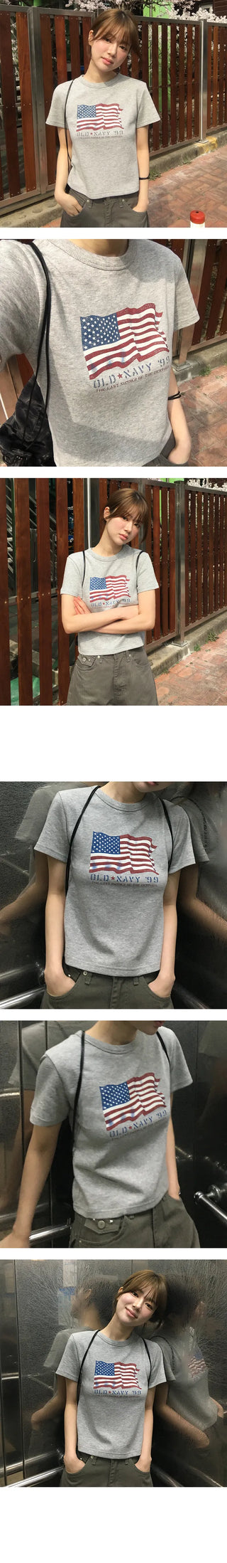 American Vintage Crop T Shirt