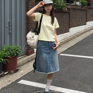 Flower Patch Crop Short Sleeve Tee