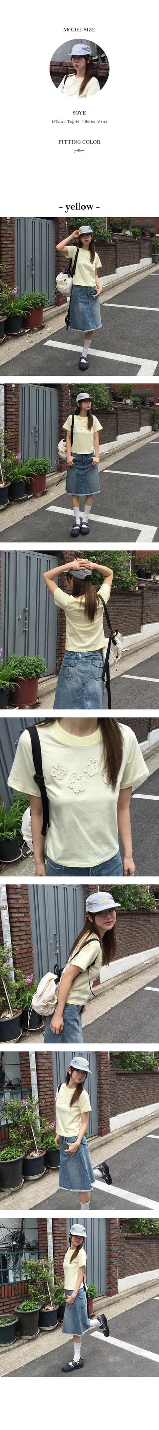 Flower Patch Crop Short Sleeve Tee