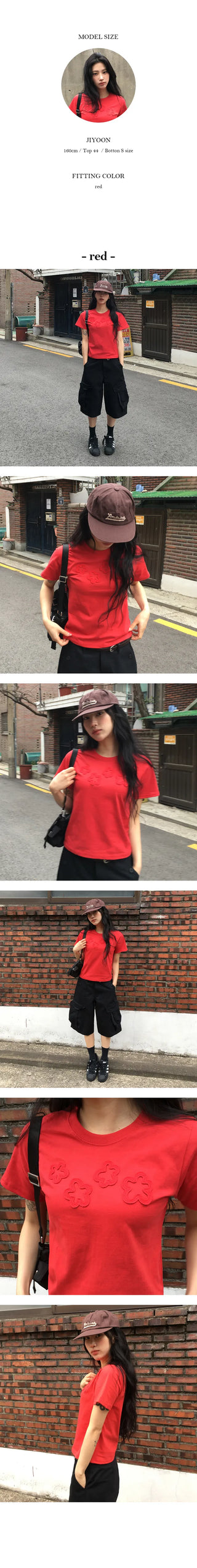 Flower Patch Crop Short Sleeve Tee