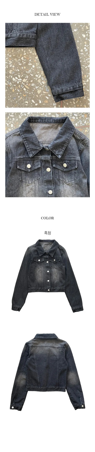 Double washed denim jacket