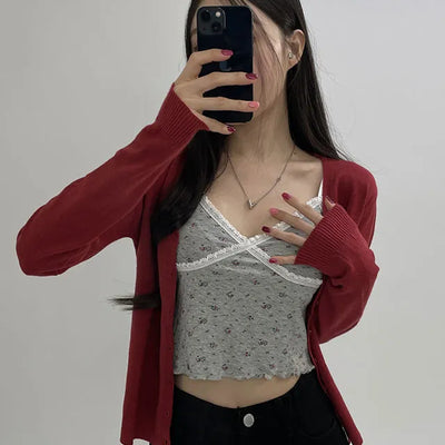 Soft Basic V Neck Cardigan