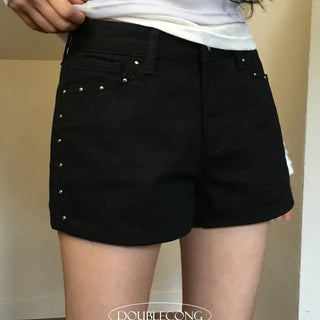 Burden High Waist Cotton Shorts