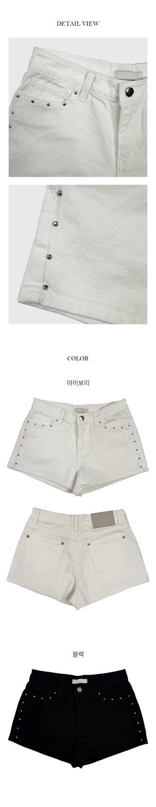 Burden High Waist Cotton Shorts