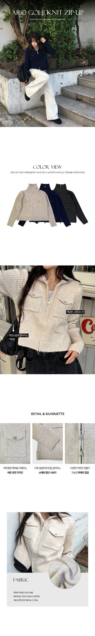 Arrow Golji Knit Zip Up